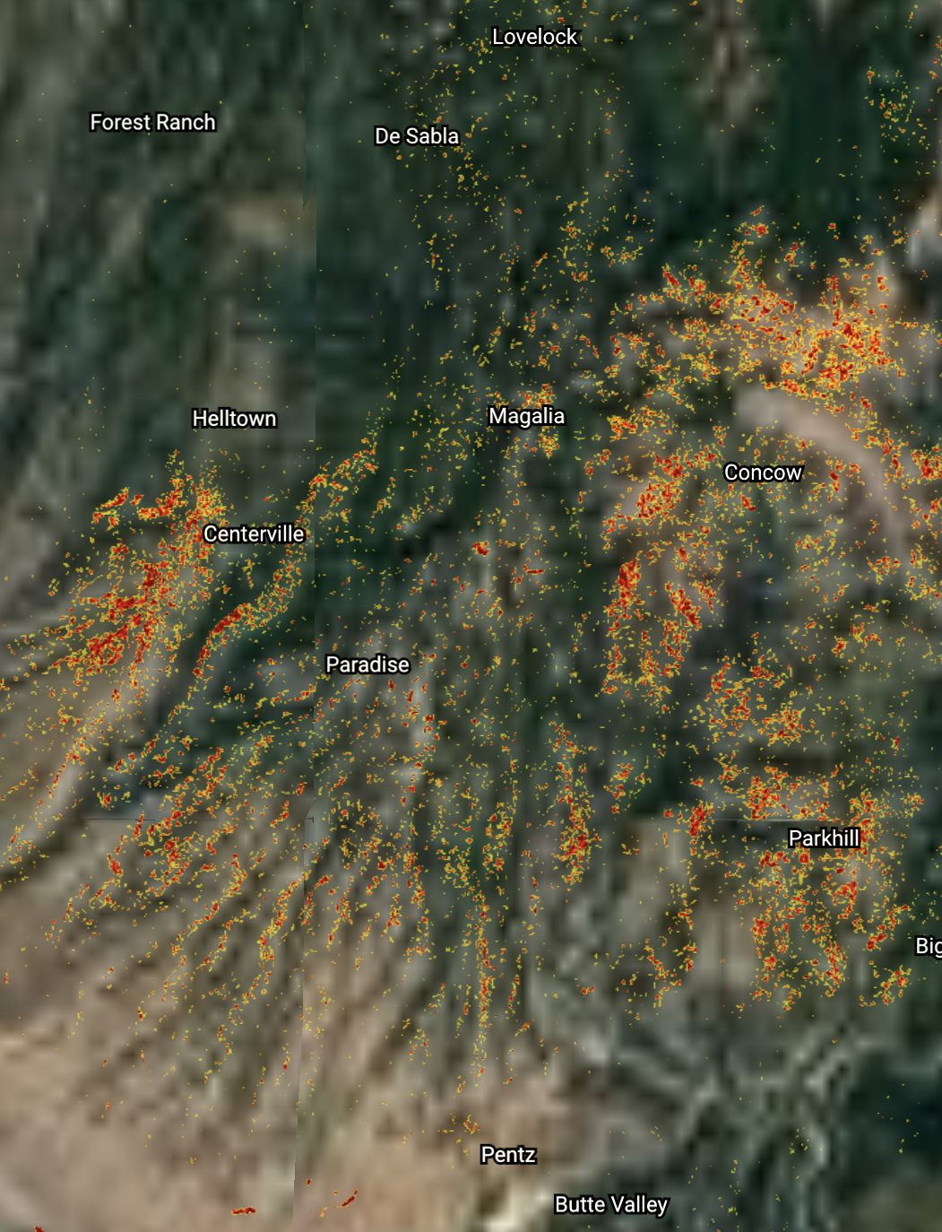 map of urgent response product